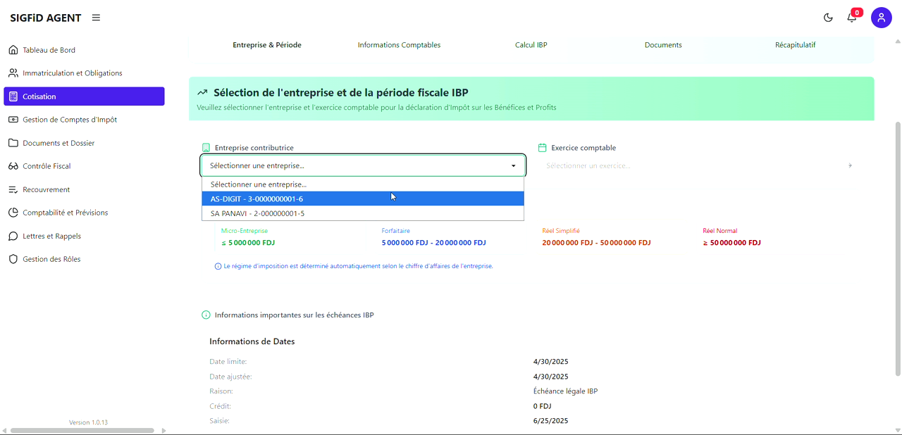 3 – Choix de l’entreprise