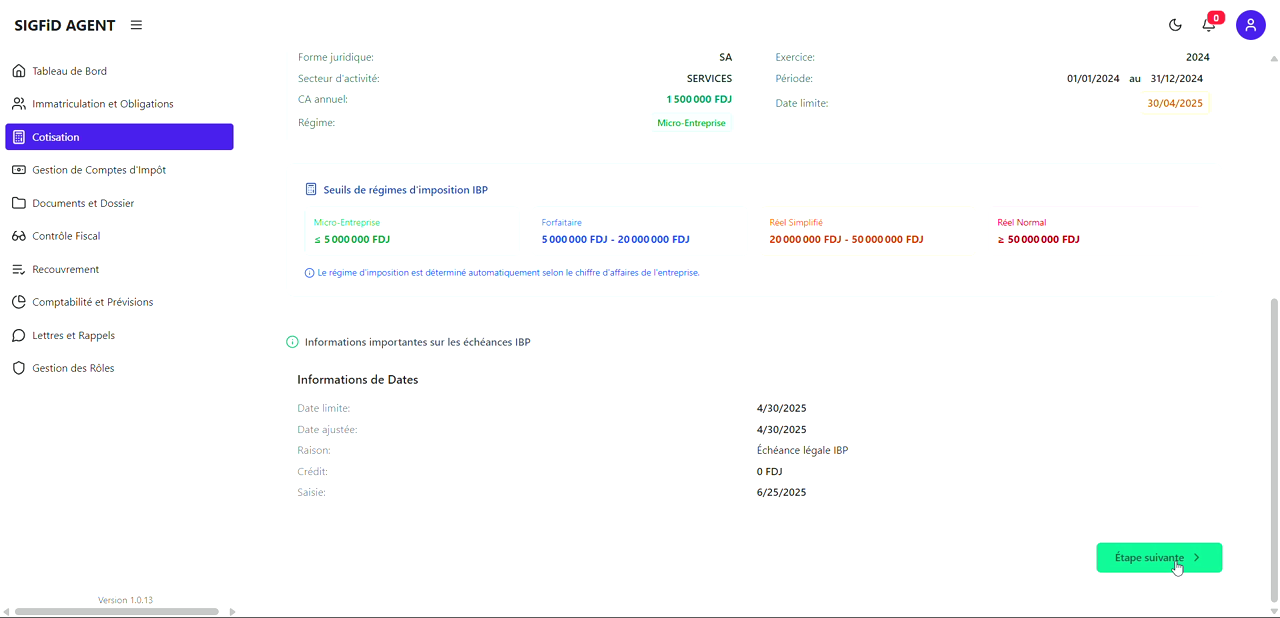 5 – Vérification des données