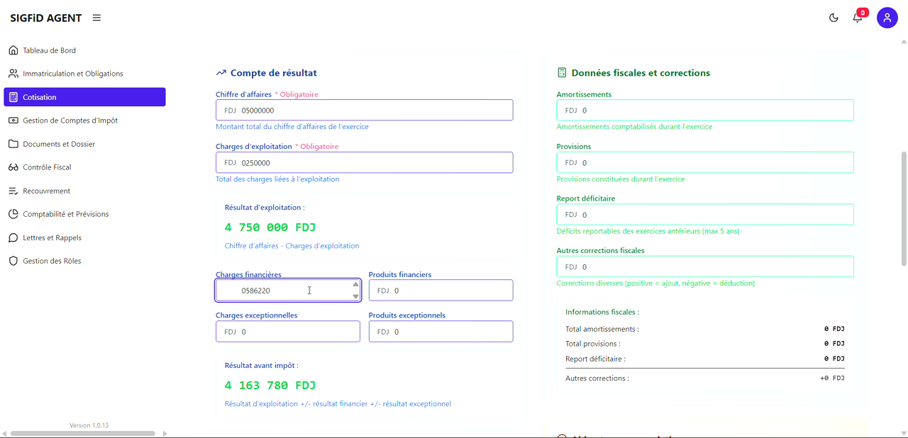 8 – Renseignement Charges financières
