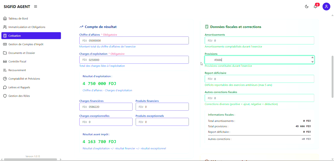 9 – Provisions et amortissements