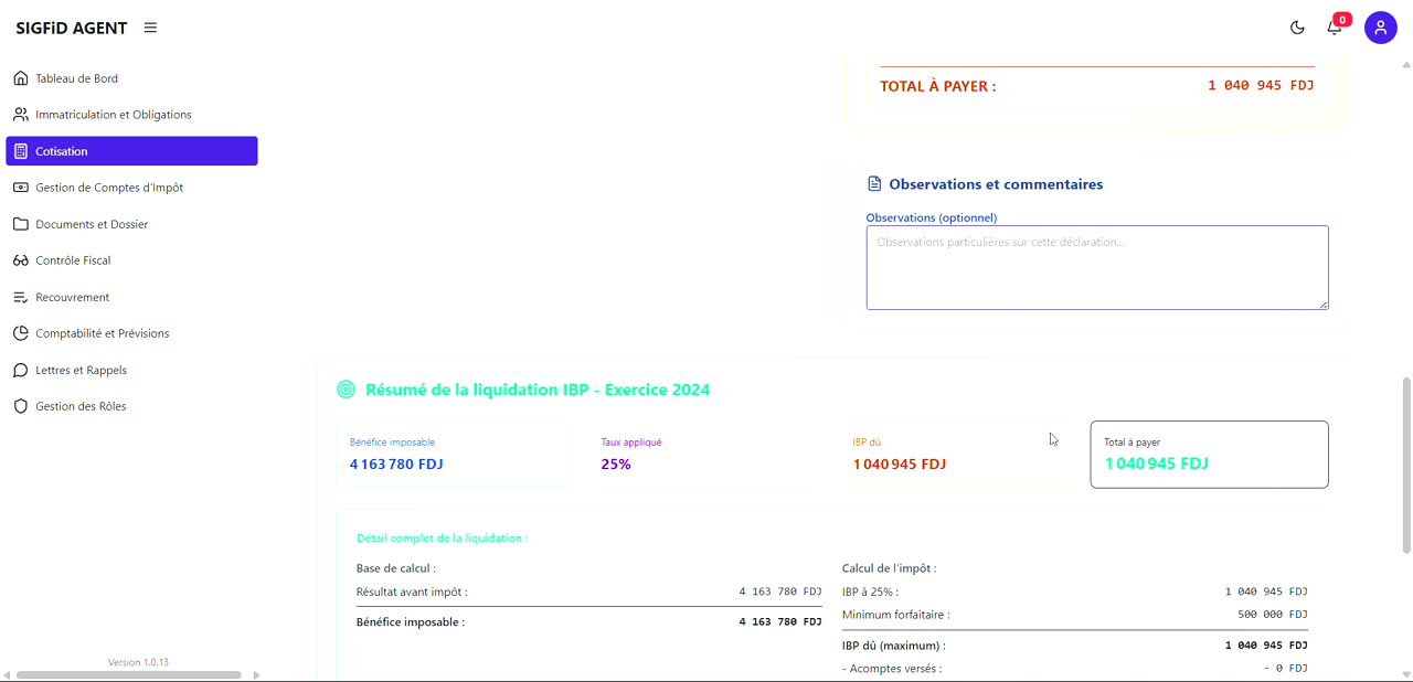 11 – Calcul IBP résumé