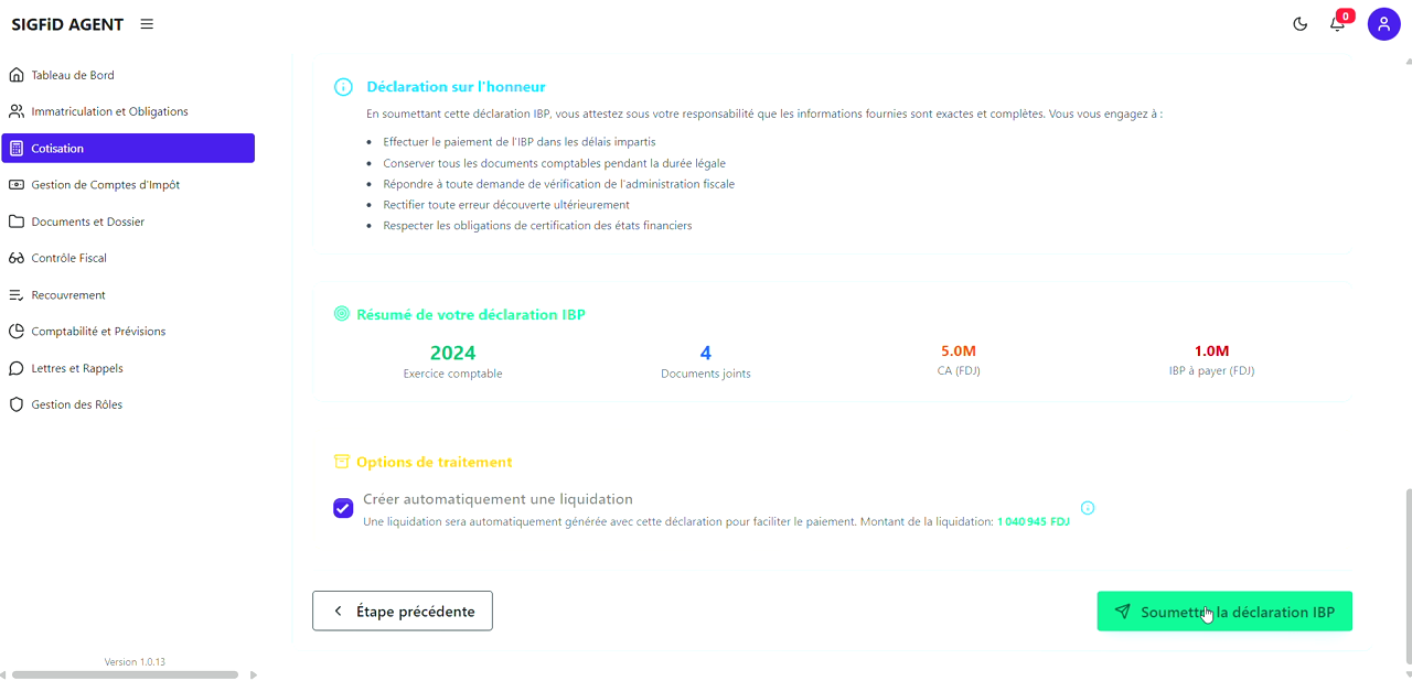 22 – Attestation et Soumission