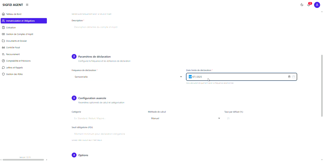 9 – Date limite de déclaration