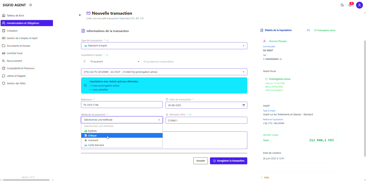 9 – Méthode de paiement