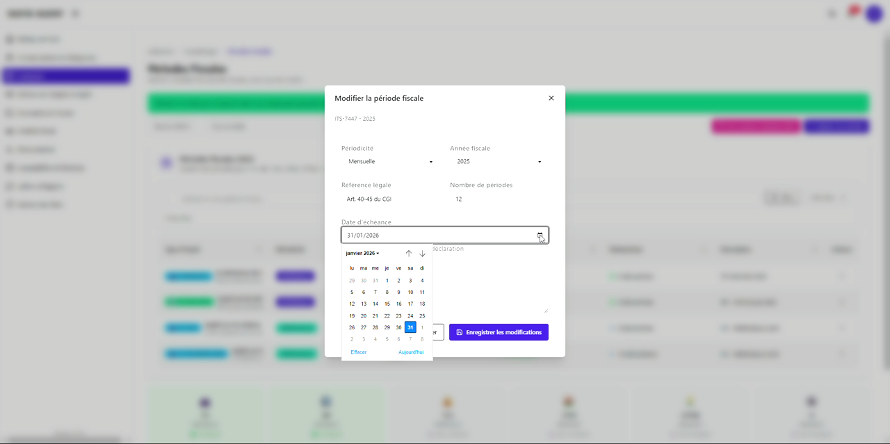 5 – Enregistrer les modifications