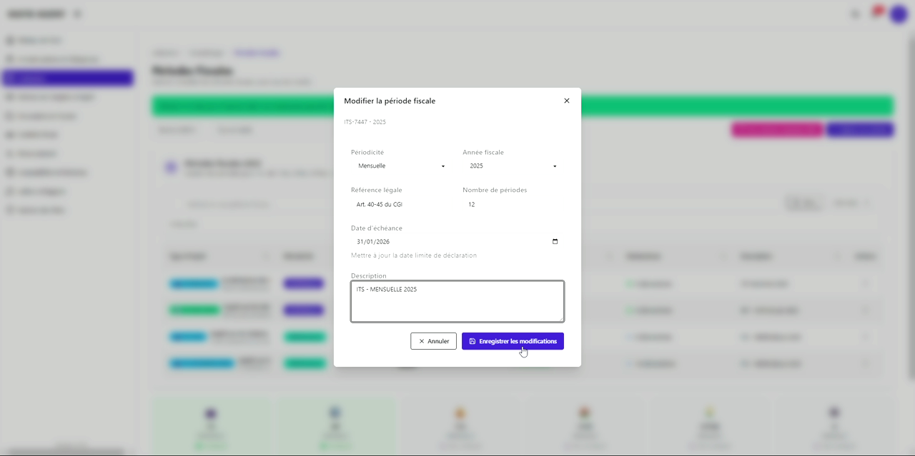 5 – Enregistrer les modifications