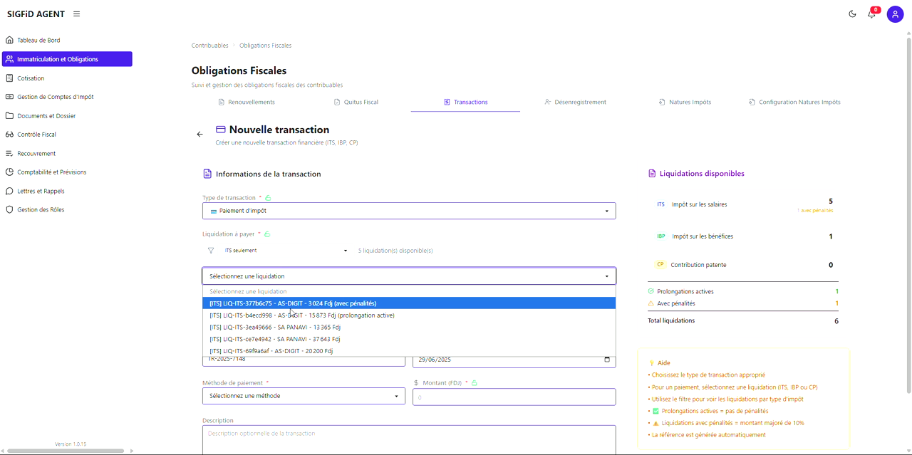 3 – Choix de la liquidation pénalisée