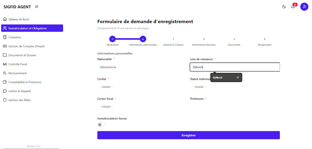 2 – Lieu de naissance