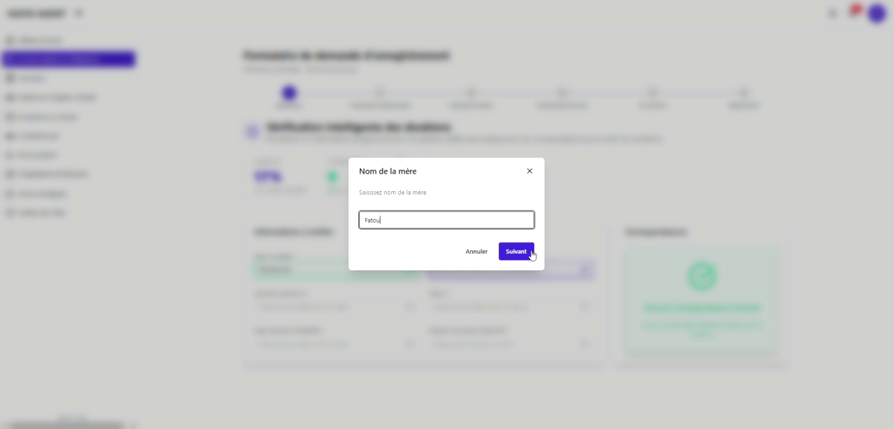 3 – Saisie Prénom