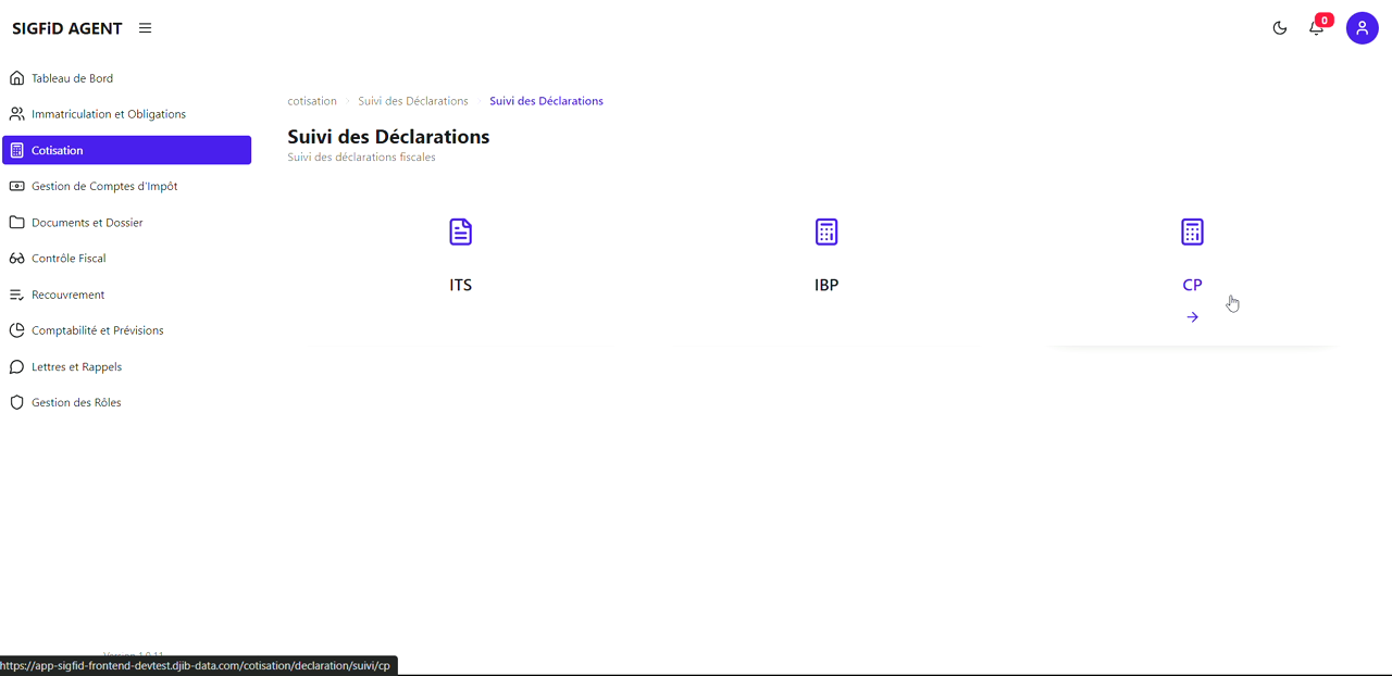 2 – Suivi des Déclarations