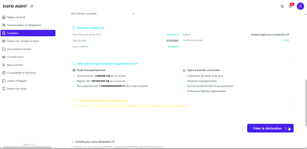 6 – Profil et création