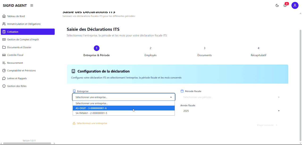5 – Sélection Entreprise