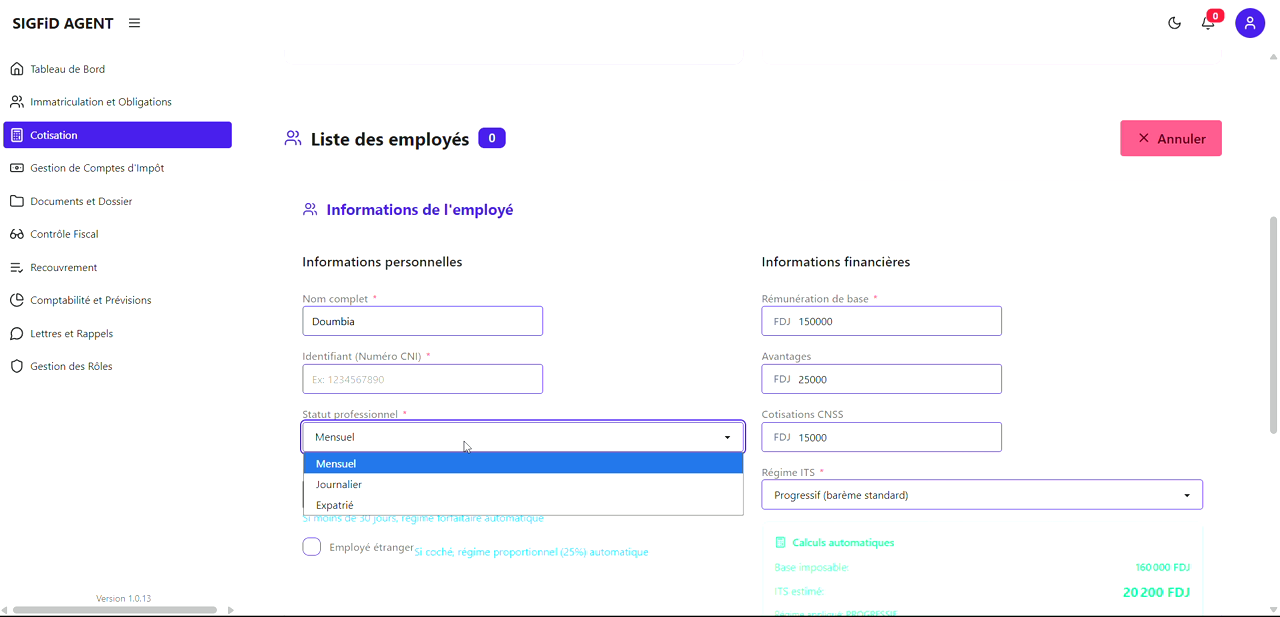 12 – Calculs automatiques
