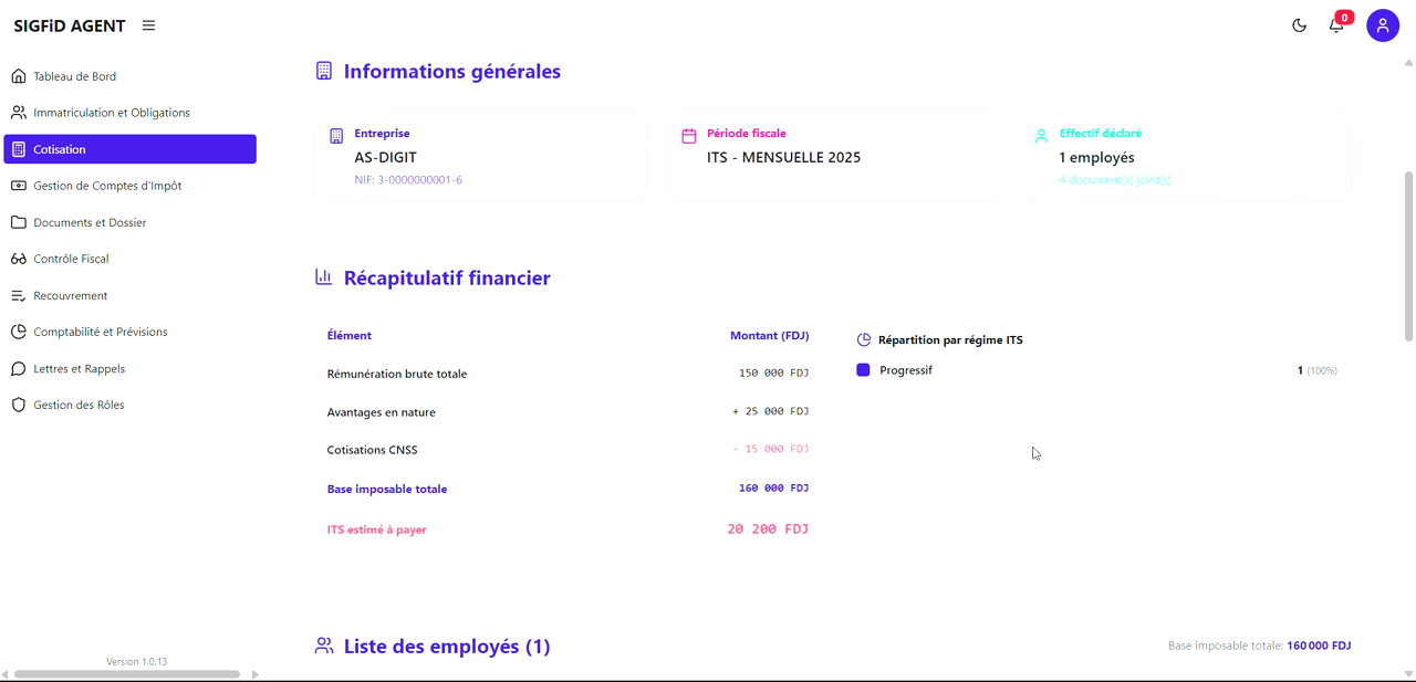 16 – Détail Financier